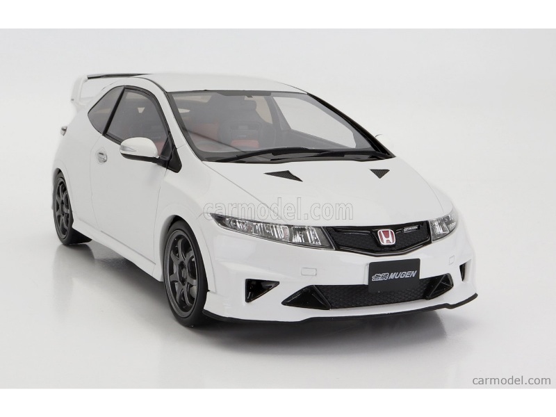 Otto 1:18 Honda Civic FN2 Type R Mugen White - gtrmodels