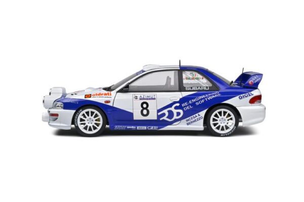 Solido 1/18 Subaru Impreza S5 WRC99 – Rally Azimut Di Monza – 2000 – #8 V.Rossi / C.Cassina - Image 5