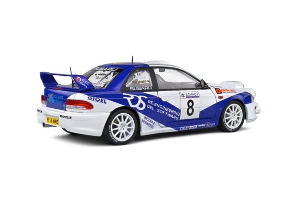 Solido 1/18 Subaru Impreza S5 WRC99 – Rally Azimut Di Monza – 2000 – #8 V.Rossi / C.Cassina - Image 2