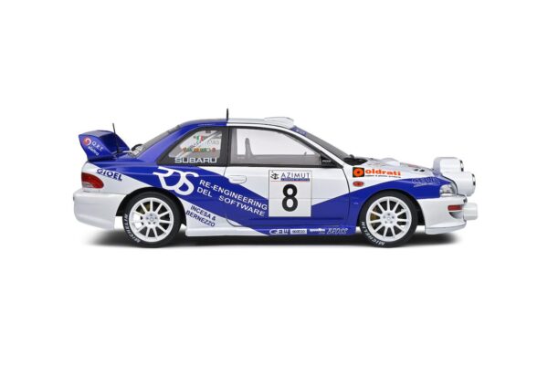 Solido 1/18 Subaru Impreza S5 WRC99 – Rally Azimut Di Monza – 2000 – #8 V.Rossi / C.Cassina - Image 3