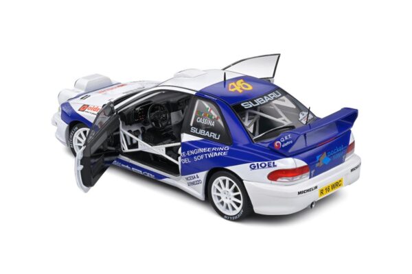 Solido 1/18 Subaru Impreza S5 WRC99 – Rally Azimut Di Monza – 2000 – #8 V.Rossi / C.Cassina - Image 8