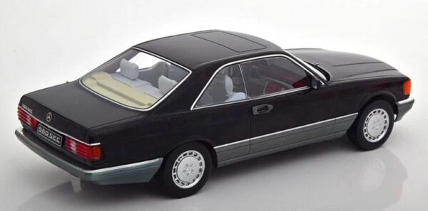 KK Scale 1:18 Mercedes-Benz 560 SEC C126 1985 Black - Image 2