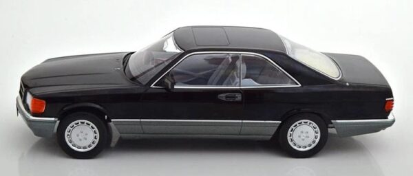 KK Scale 1:18 Mercedes-Benz 560 SEC C126 1985 Black - Image 3