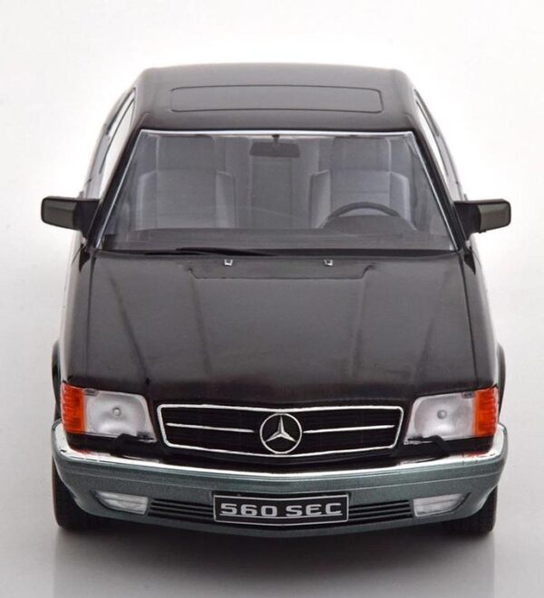 KK Scale 1:18 Mercedes-Benz 560 SEC C126 1985 Black - Image 4