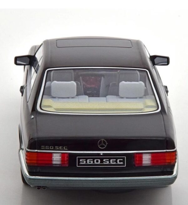 KK Scale 1:18 Mercedes-Benz 560 SEC C126 1985 Black - Image 5