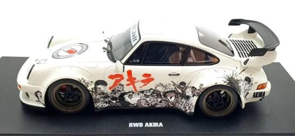 GT Spirit 1/18 Porsche RWB AKIRA GLACIER WHITE 2024 - Image 4