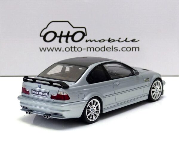 Otto 1/18 BMW M3 (E46) GTR Street Coupe 2001 Titan-Silver Met. 354 NEW! - Image 4