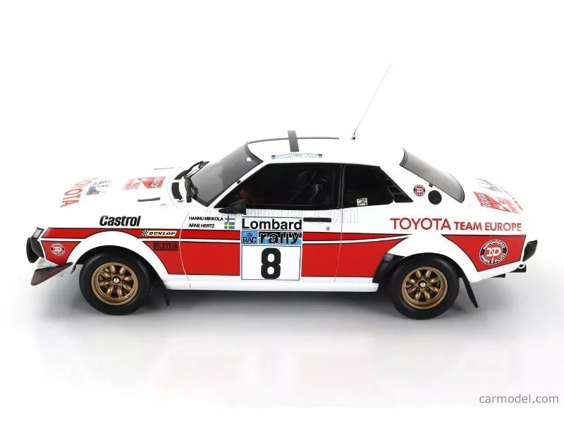 Otto 1/18 Toyota Celica 2000GT RA21 N 8 2nd RALLY RAC Lombard 1977 Hannu Mikkola NEW!! - Image 5